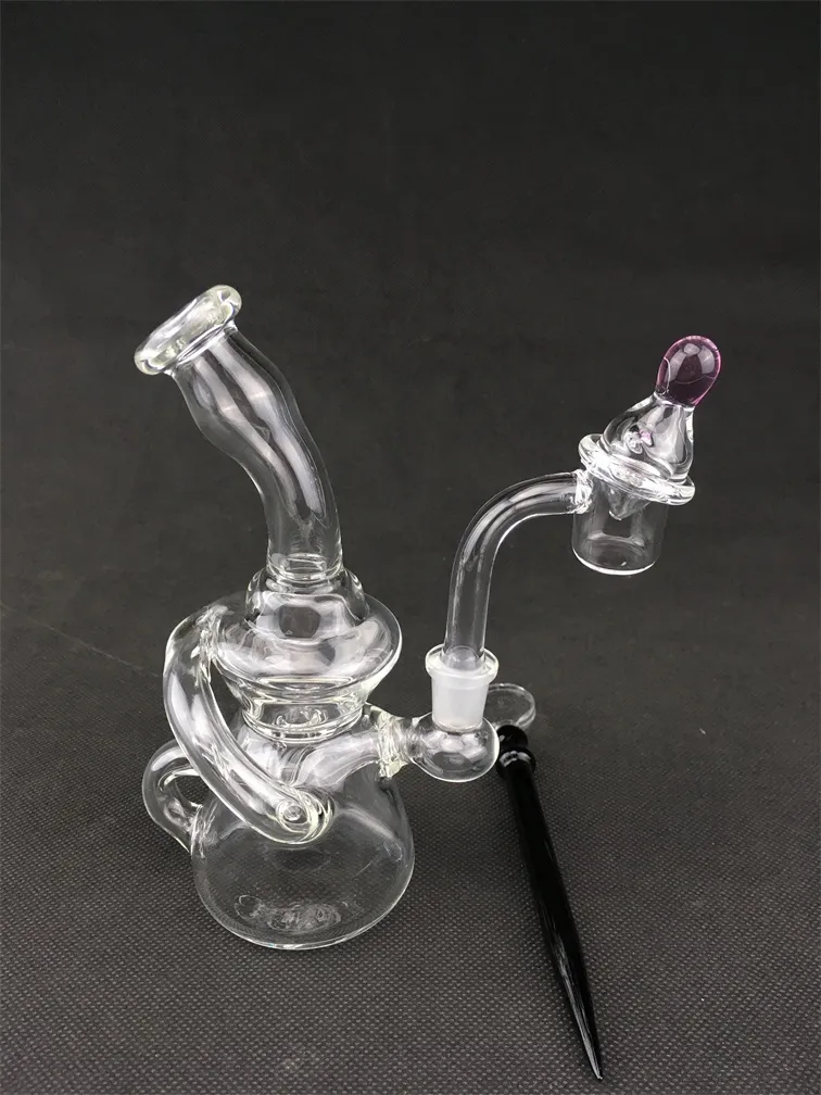 Narguilé en verre pipe à fumer transparente pour plate-forme pétrolière, joint de 14 mm bienvenue à la commande