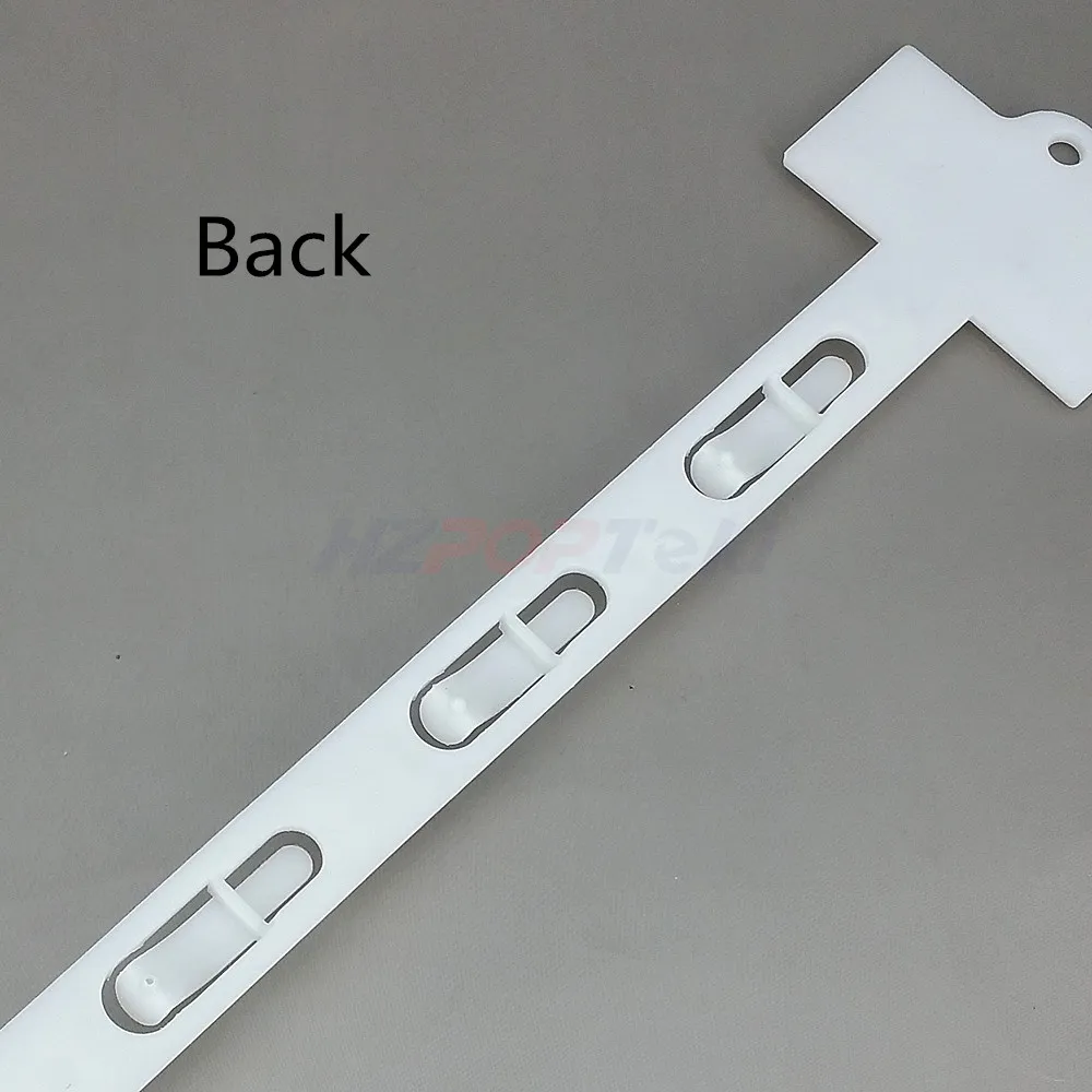 L42cm Plastic PP Retail Products Hanging Commodity Display Merchandise Clips Strips 6 Hooks pc Supermarket Promotion 305f