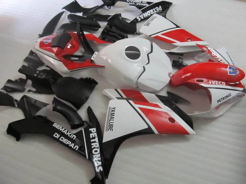 Kit de carenagem de venda quente de moldagem por injeção para yamaha yzf r1 07 08 vermelho branco preto carenagem conjunto yzfr1 2007 2008 ot09