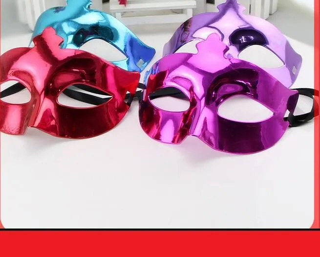 Máscaras de Masquerade Venetian para Bruxas Masquerade Balls Mardi Gras Prom Dança Festa Meia olho de prata de ouro para homens e mulheres