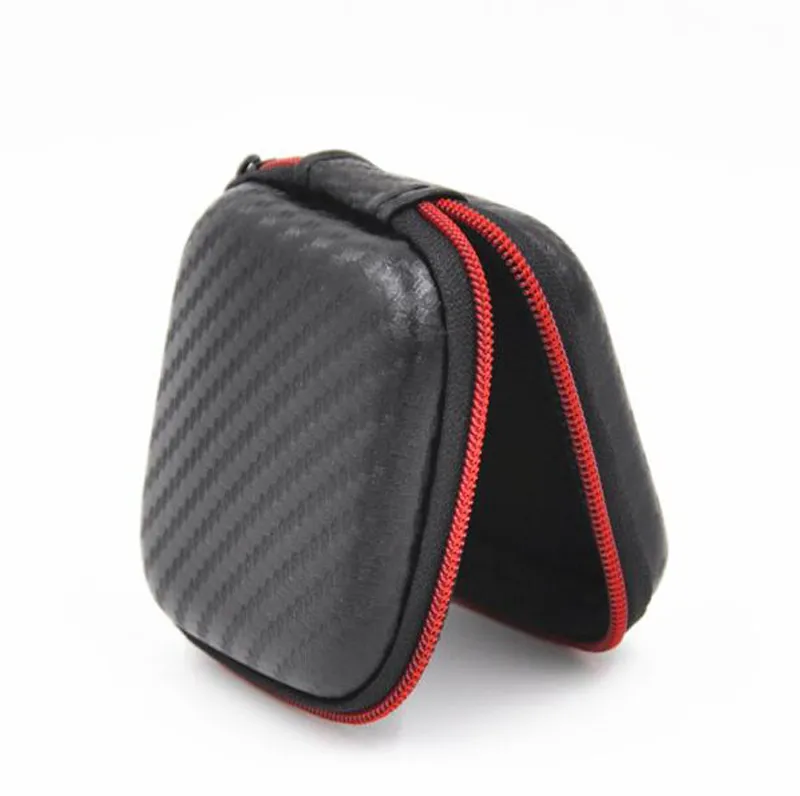 EVA Zipper Écouteurs Écouteurs Étuis Rigides Boîte Transportant Des Sacs De Rangement Pochette Portable PU Couverture Titulaire Pour Carte USB Câble Stéréo Bluetooth Casque