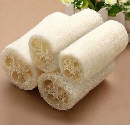 Partihandel-2015 Ny direktförsäljning Loofah Bath Luva roman Hållbar naturlig loofa luffa badduschtvätt Bowly Body Scrubber Spa ~ 1PC K6517