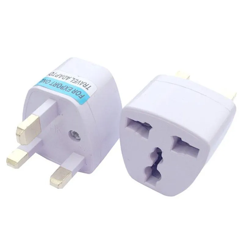 Adattatore da viaggio universale UE US AU al Regno Unito AC Travel Power Plug Caricatore Adattatore Convertitore 250 V 10 A Convertitore bianco veloce spedizione