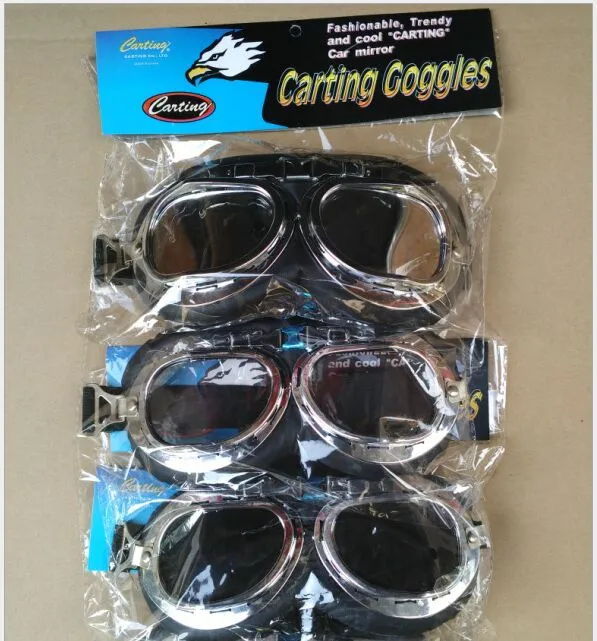 Carting Motorcykelglasögon Scooter Goggles Pilot Ski Dirt Bike Cycling Lens Frame Goggles Motocross Glasses Solglasögon off-road glasögon