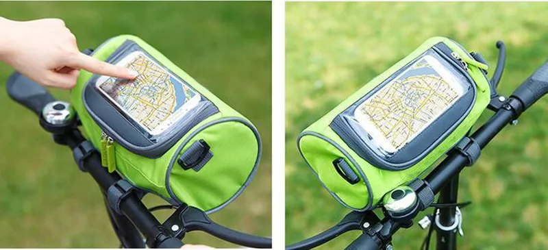 Heißer verkauf Wasserdicht Radfahren Sport Fahrrad Zubehör Fahrrad Rahmen Pannier Vorne Rohr Tasche Mode Griff Bar Taschen