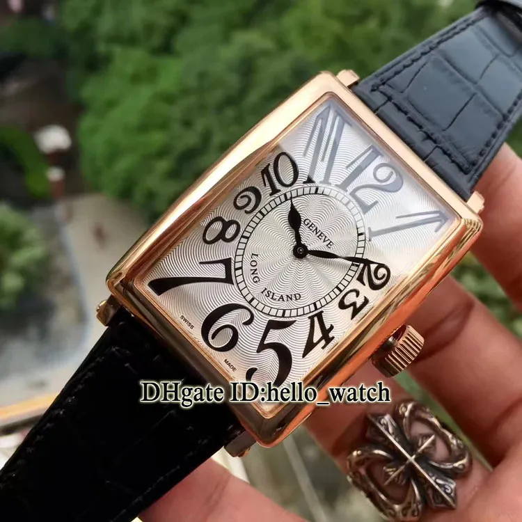 Alta qualità LONG ISLAND CLASSIQUE 1200 SC Whtie quadrante automatico orologio da uomo cassa in oro rosa cinturino in pelle economici nuovi orologi2761