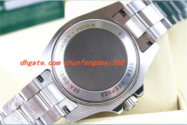 Moda de Luxo Relógios de Alta Qualidade em Aço Inoxidável 44mm de Cerâmica 116660 Caixa de Garantia Automática Mens Watch Men Watch Relógio de Pulso