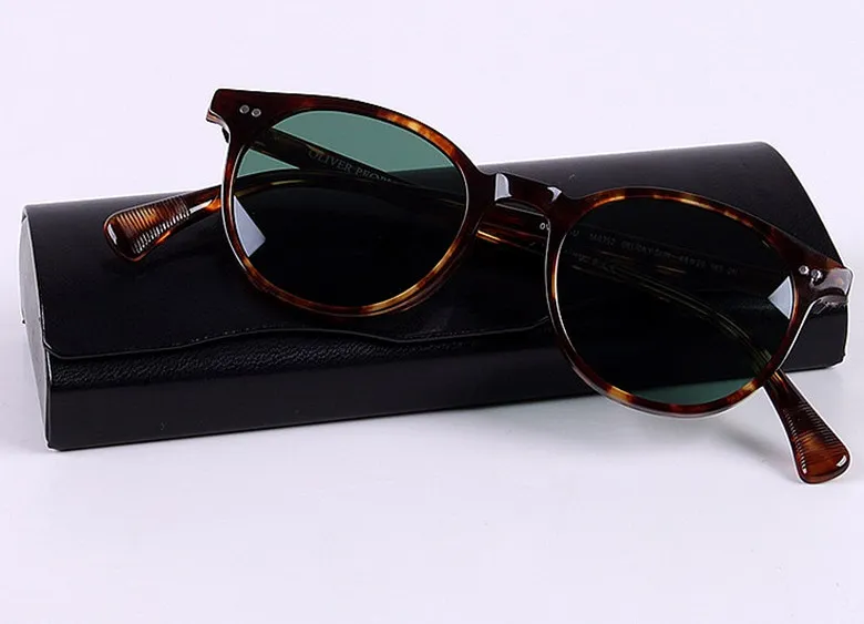 Klassieke stijl Merk OV5314 Gepolariseerde zonnebril kwaliteit pure plank multi-color zonnebril 