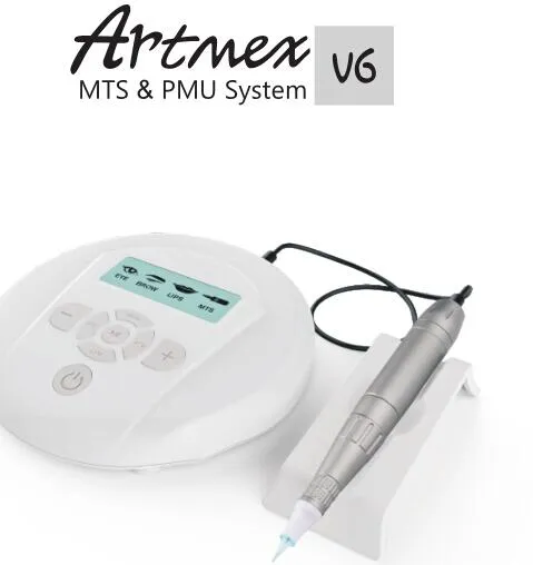 2017 NOUVEAU ARTMEX V6 Derma Pen Auto Microneedle System Longueurs d'aiguille réglables 0.25mm-3.0mm Électrique Dermapen Stamp Machine de Maquillage Permanent