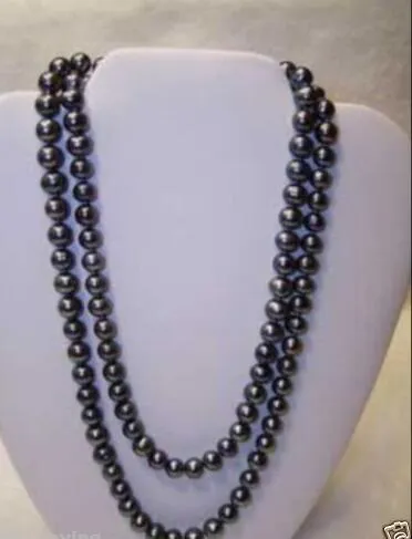 AAA++ 12mm Tahitian South Sea Black Baroque Pearl Necklace - 14K Gold Clasp