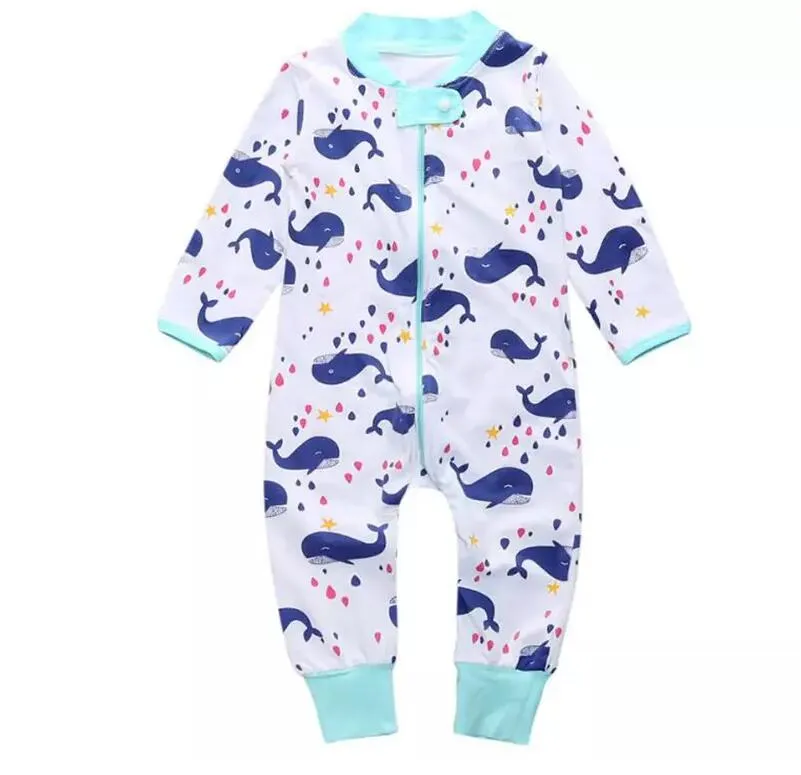 Kinderkleding Pasgeboren Baby Bloemen Rompertjes Jumpsuits Zuigeling Katoen Lange Mouw Overalls Jongens Meisjes Herfst Kleding