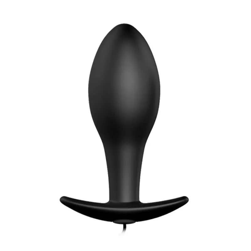 Black Vibrate Butt Plug Anal Vibrator Sex Toys For Women 12 lägen kraftfulla vibration vuxna sexprodukter5496712