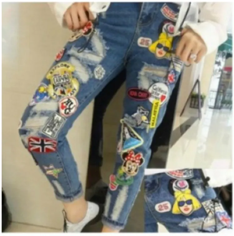 Shirt Jerseys T Shirt Bag Number Patches Figure Decoration Fabric With Glue Ironing Fastness