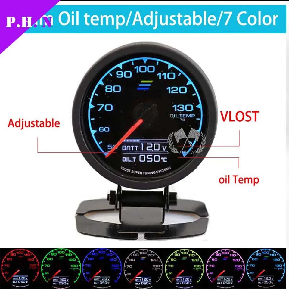 62mm Greddy Auto Gauge Boost/Oil Pressure Oil Temp/Vacuum Water Temp