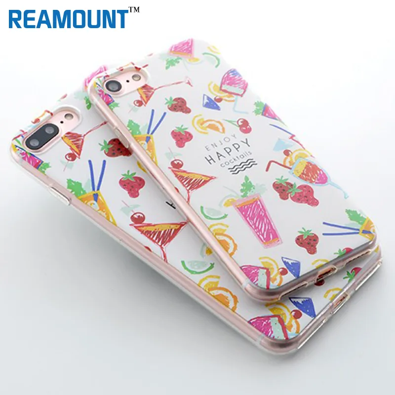 100 pièces étui de bricolage personnalisé impression personnalisée plante couverture souple en TPU pour iPhone 5s 7 7plus 6 6plus personnaliser étui de drapeau national