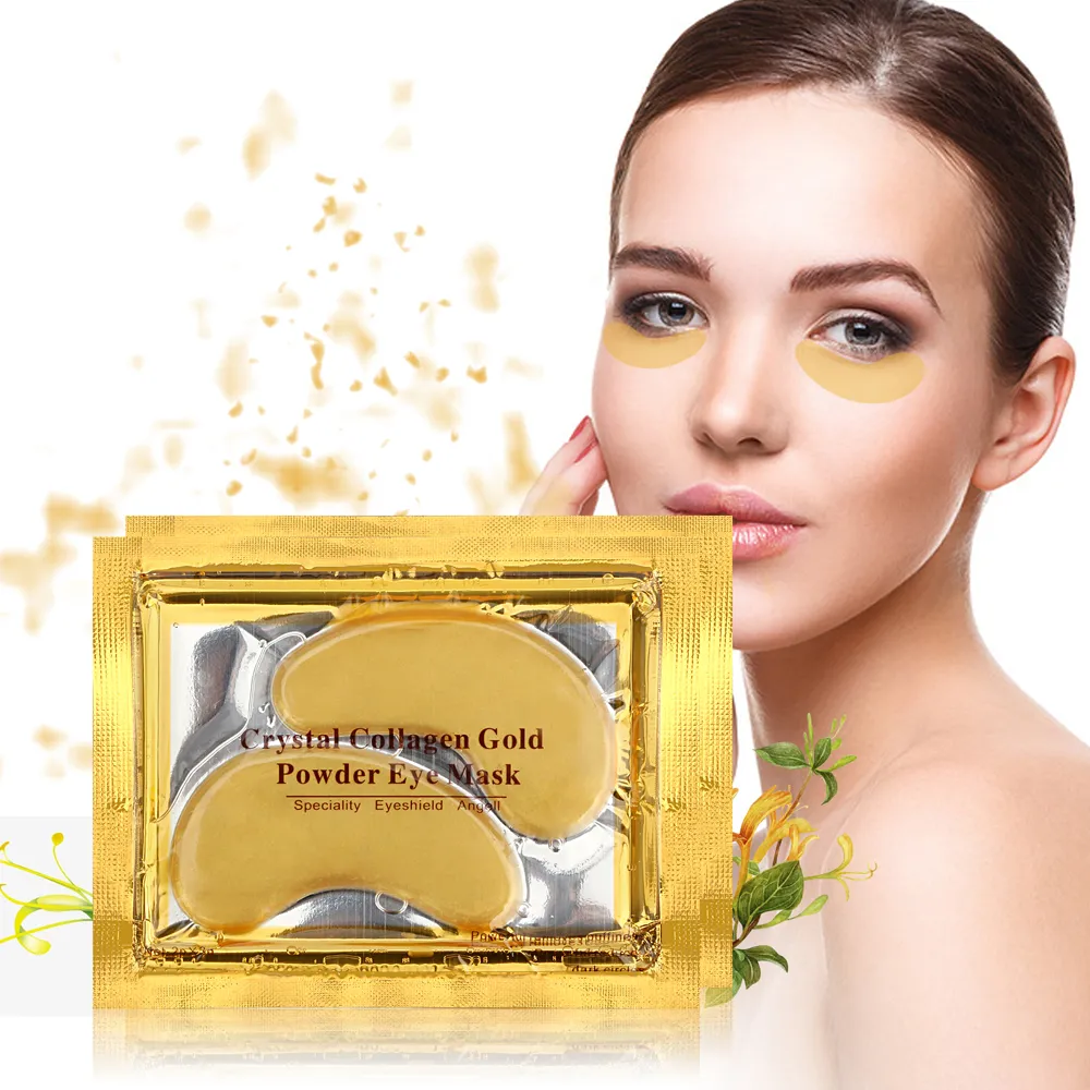 Rosotena Golden Eye Mask Kobiety Kryształowe powieki Patch Collagen Gold Dark Circle Anti-Aging