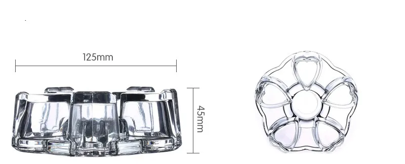 HeatResisting Glass Crystal Regular Pentagon Teapot Coffee Water Tea Pot Warmer Heater tea accessories J10767100695