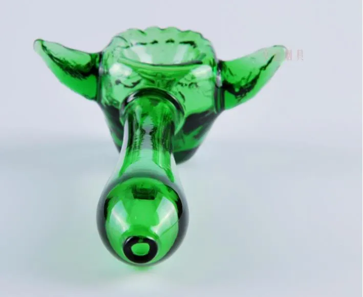 A-38Mini Glass Bowls Joint Size Male Skull Alien Face Shape Glass Bowls Smoking Bowls Adapter for Glass Water Bongs Mix Color Sal