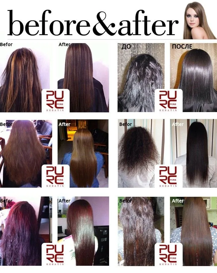 before and after keratin 
