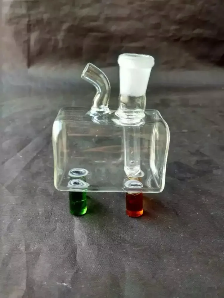 Color small box hood glass glass bongs accessories , Smoking Pipes colorful mini multi-colors Hand Pipes Best Spoon glass Pipe