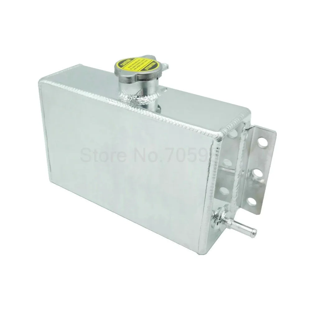 Chrome Aluminum Coolant Expansion Fill Tank Kit For Civic 240SX WRX