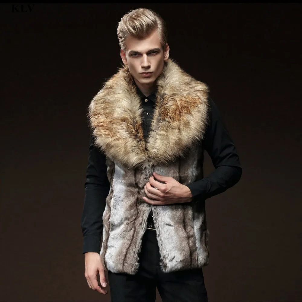 Long fur waistcoat hotsell