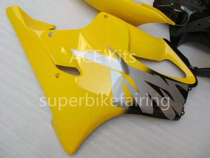 3 regalos gratis para Honda CBR600F4 99 00 CBR 600F4 CBR600 1999 2000 ABS carenado de motocicleta Amarillo Negro AA31t