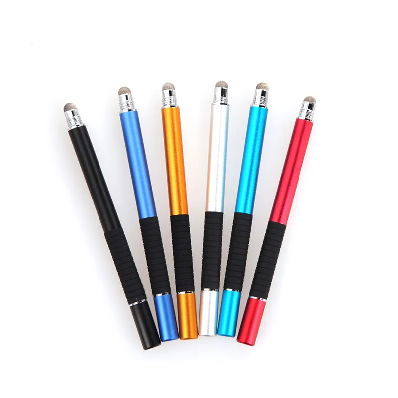 New 2 in 1 Silicone Sucker Double-touch Thin Tip Precision Capacitive Touch Screen Pen For iPhone/Pad/Samsung Tablet
