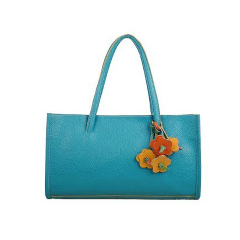 Hot Selling 2017 Billiga produkter Kvinnor Läderväska Kvinnor Messenger Vintage Små Shoulder Candy Color Flower Block Bag 8 Färger