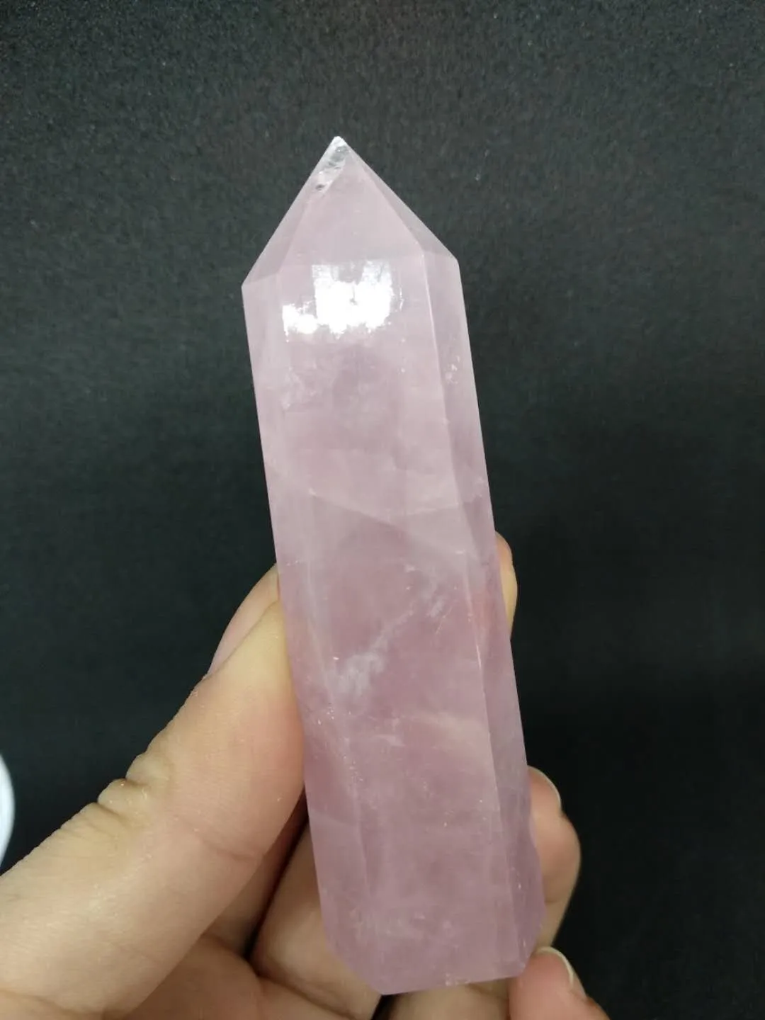 Горячая распродажа! Природные розовый кварц Кристалл палочка точки исцеления природных камней и минералов для рождественский подарок бесплатная доставка