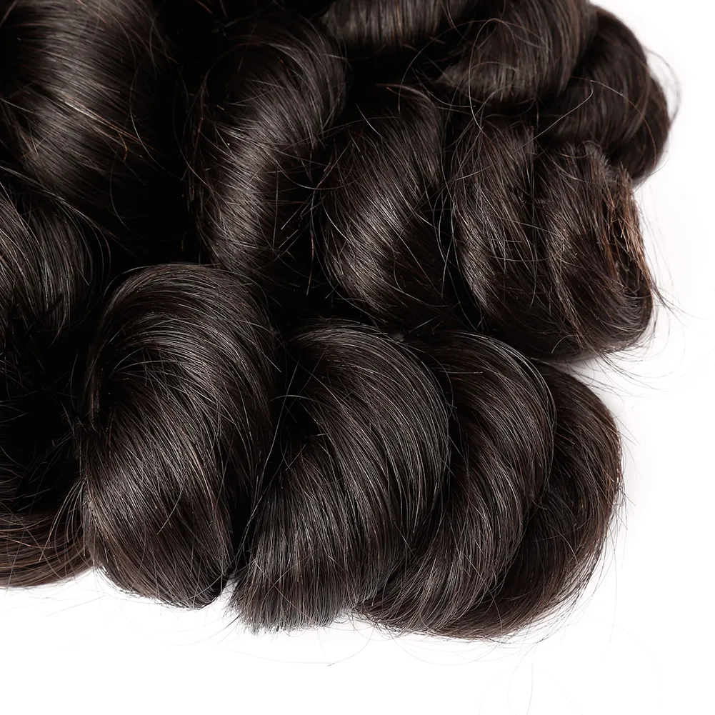 Ofertas de paquetes de cabello virgen brasileño de mejor color natural Tejido de cabello humano de onda suelta Bella para hacer moda de cabello Pruik GreatRemy para mujeres