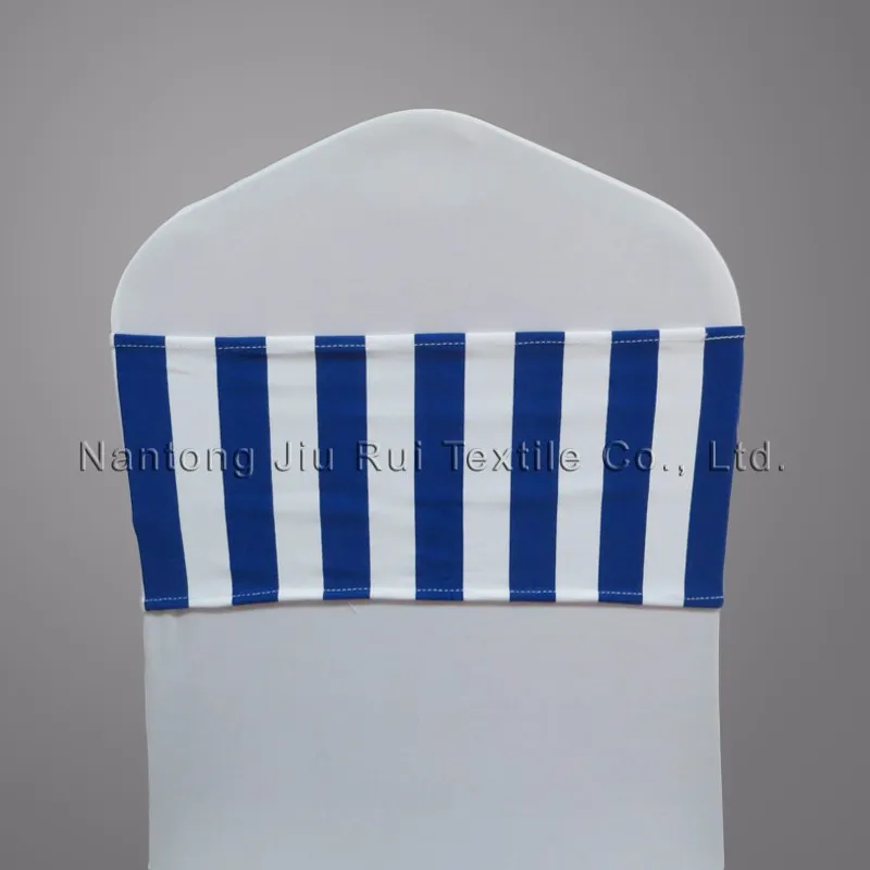 Colorful Spandex Stripe Chair Band Sashes 6 couleurs pour votre choix 