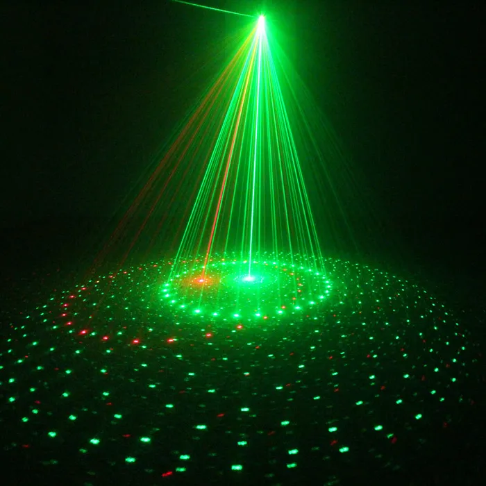 Mini 9 RG Red Green Patterns Projector Stage Equipment Light 3W RGB LED Mixing Aurora Effect DJ KTV Show Holiday Laser Lighting LL-09RG