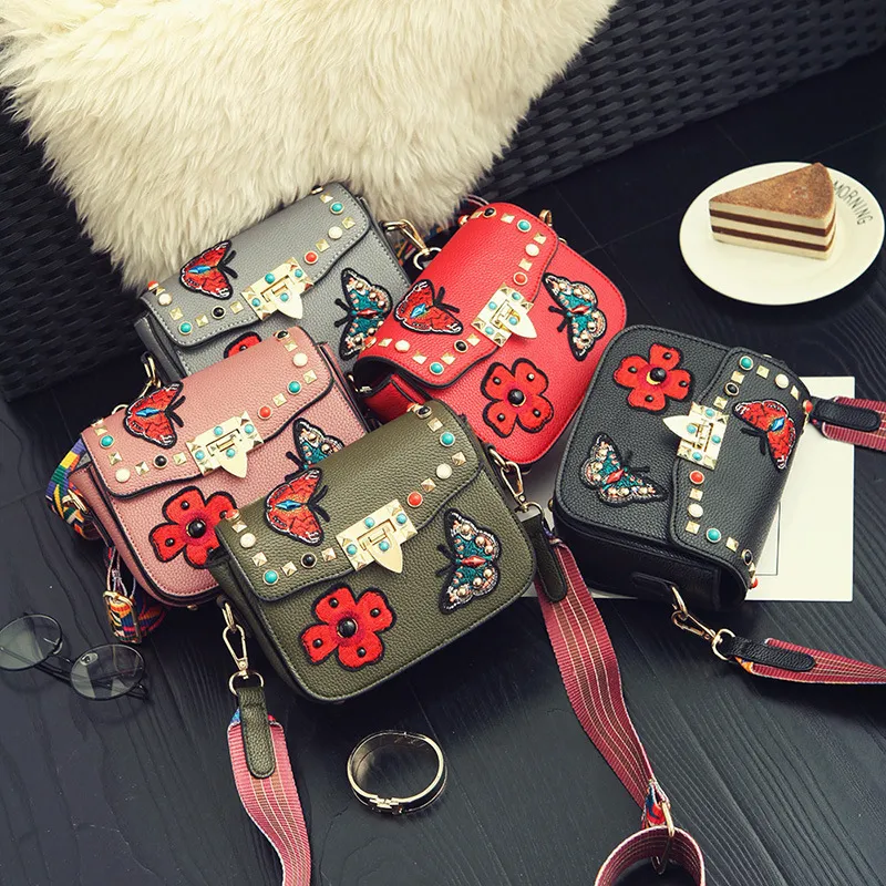 Folk Custom Children Leather Purse Baby Messenger Bag Teenagers