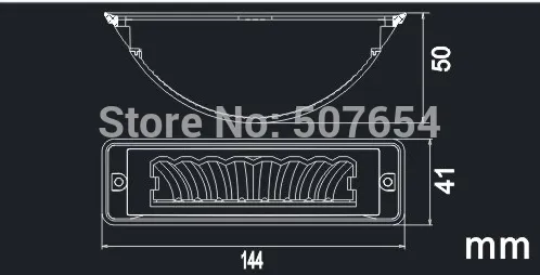 DC12V / 24V 8W bil yta montering varningslampa, grillljus, LED-strob ljus, 19 flash, vattentät, 2st / 1lot