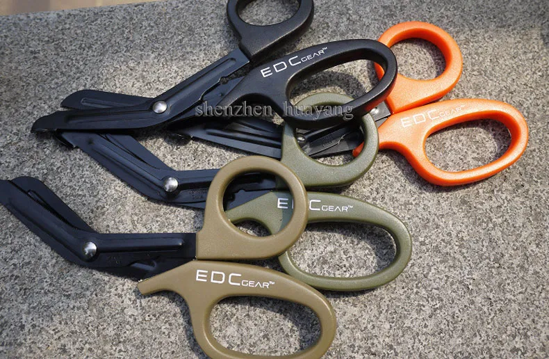 EMT EDC Gear Tactical Rescue Scissor Trauma Gauze IfAK Nödförstödjare Shears Outdoor Paramedic Bandage Tijera Rescate