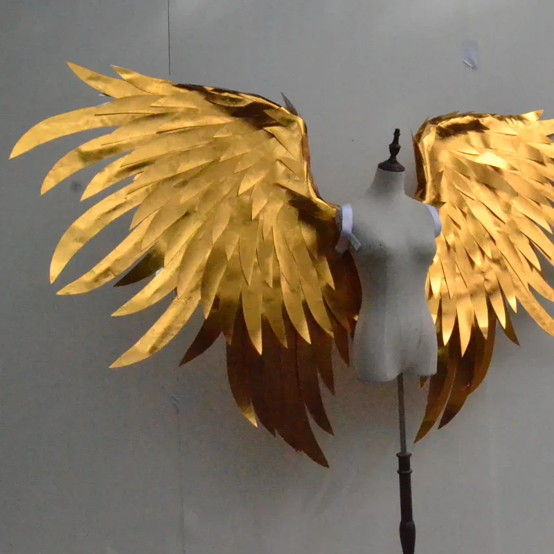 Big Size Gold Angel Wings Mooie Foto Shooting Props Hoge Kwaliteit Display Supply 4kg Niet geschikt voor lange tijd Draag EMS gratis verzending