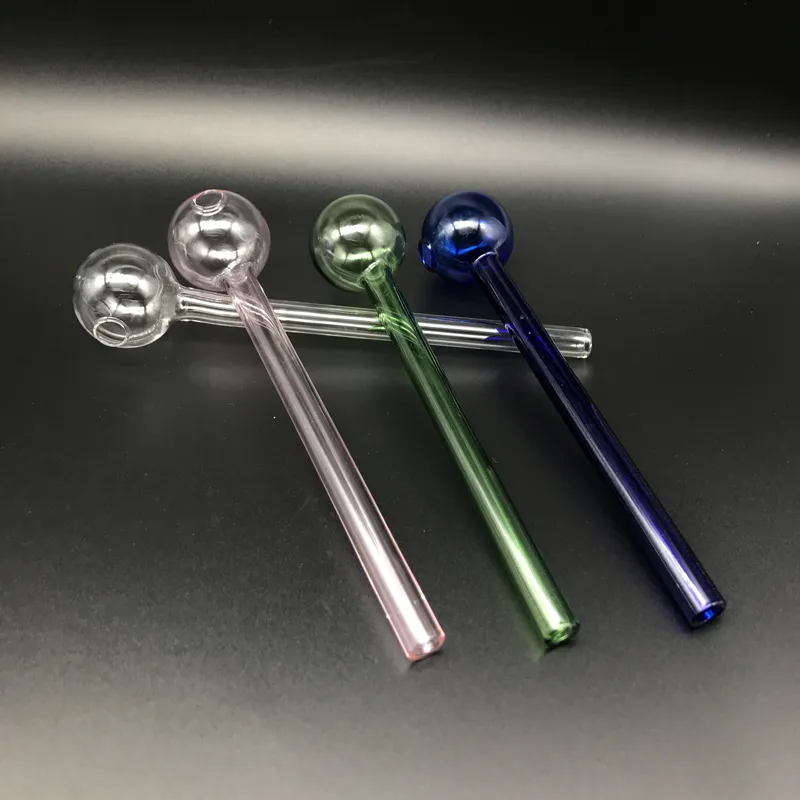 Beracky 6.0 Inch 15CM XL Pyrex Glass Oil Burner Pipe Clear Blue Green Heady Hand Water Pipes Smoking Dab Tube