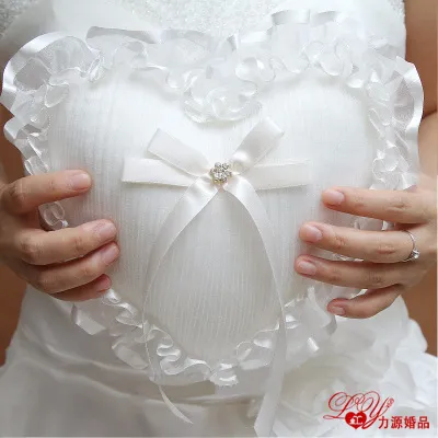 Heart shaped clearance ring bearer pillow