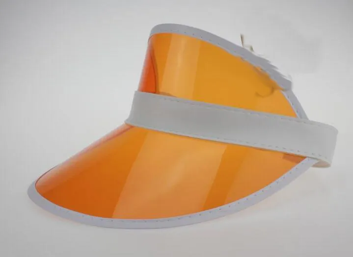 Néon rave pare-soleil rétro fête casquette visière en plastique chapeau de soleil rave festival déguisement poker bandeau