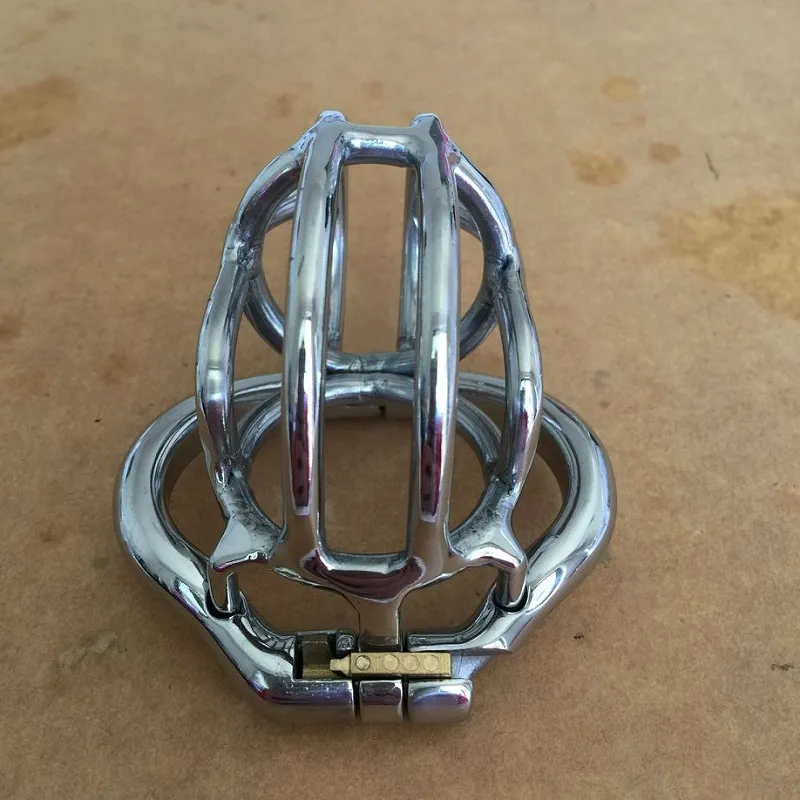 New Unique design 55mm length Stainless Steel Super Small Male Chastity Device 2.1" Short Curve Cock Cage For Men BDSM Sex Toys