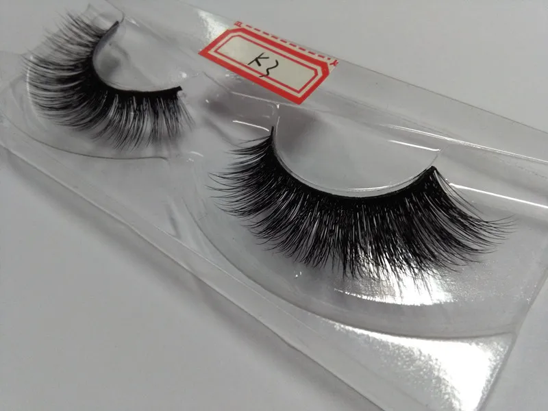 Bom Preço de Alta Qualidade 3D Natural Bushy Cruz Falso Cílios Falsos Mink Cabelo Handmade Eye Lashes 