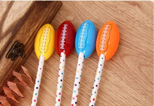 Cute American Football Single Hole Manual Pencil Sharpener Shool Supplies Desk Accessories Learning Gifts Prize Gifts