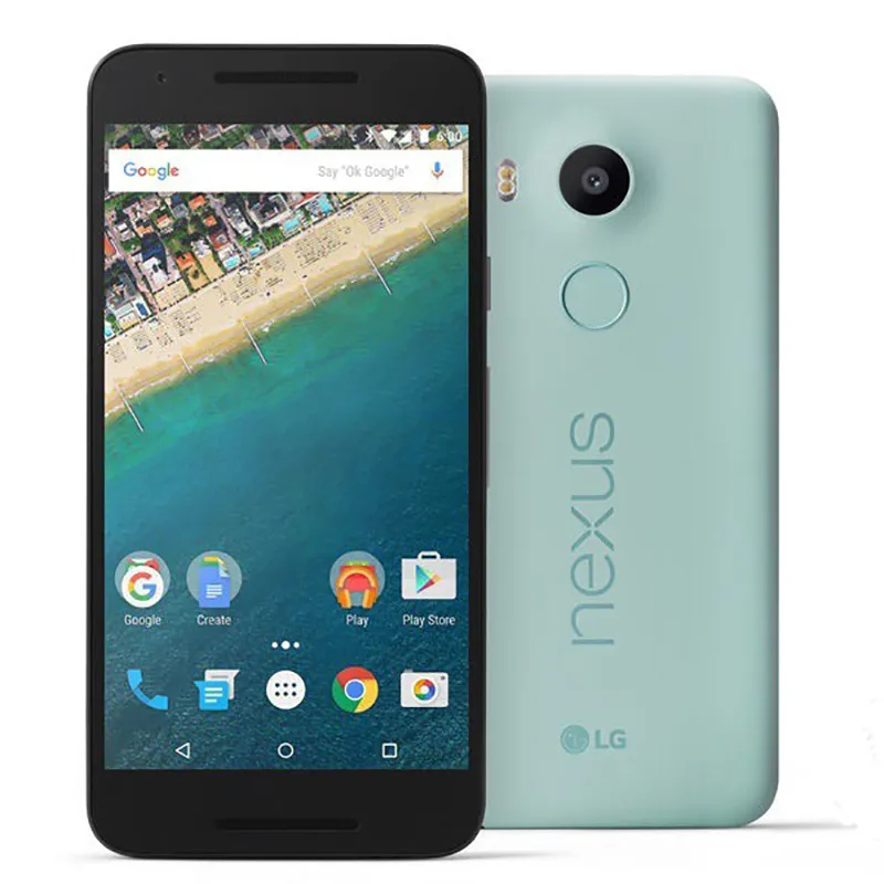 Odnowione telefony komórkowe Google Nexus 5x H790 Oryginalne odblokowane GSM 4G LTE Android 5.2 '' 12,3MP Hexa Core RAM 2GB ROM 16/32GB Telefon komórkowy