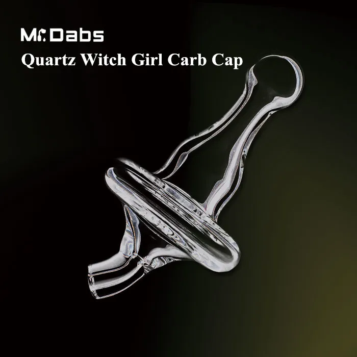 New Quartz Carb Cap Witch Girl Hat Caps Accessori per fumatori Quartz Banger Nail per la maggior parte delle piattaforme petrolifere da 3mm 4mm 14mm e 19mm