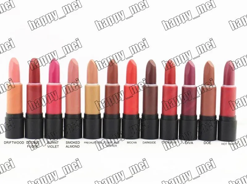 Factory Direct DHL Gratis verzending nieuwe make-up lippen M5544 mat lipstick! 12 verschillende kleuren
