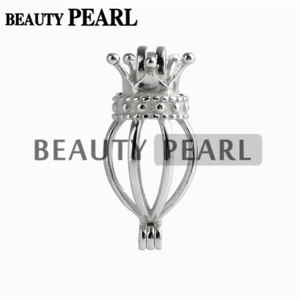 Bulk of Locket Love Wish Pearl Gifts Fine Sterling 925 Silver Jewellery Cage Pendant Charm