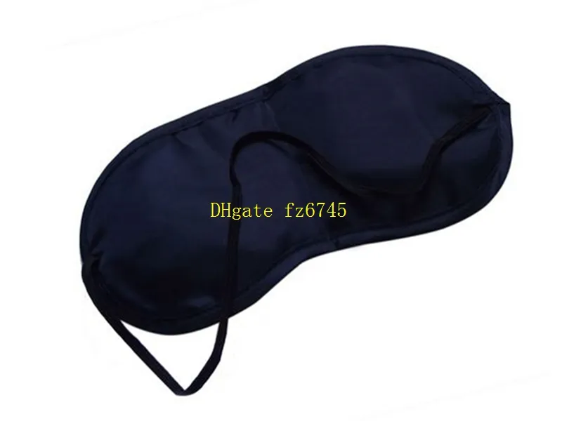 10 قطعة / الوحدة شحن مجاني بالجملة سفر eyemask العين قناع الظل غطاء الغمامة النوم السفر اللون الأسود