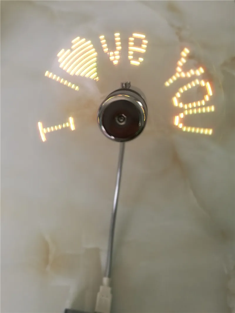 Diy Usb Gadget Mini Usb Fan Flexible Programmable Led Cooler Cooling