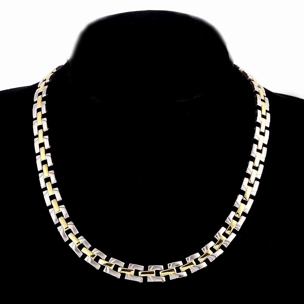 Frauen Männer Link Kette Choker Halskette 316L Edelstahl Halskette Schmuck Silber Ton Fischgräten Design Kette Großhandel